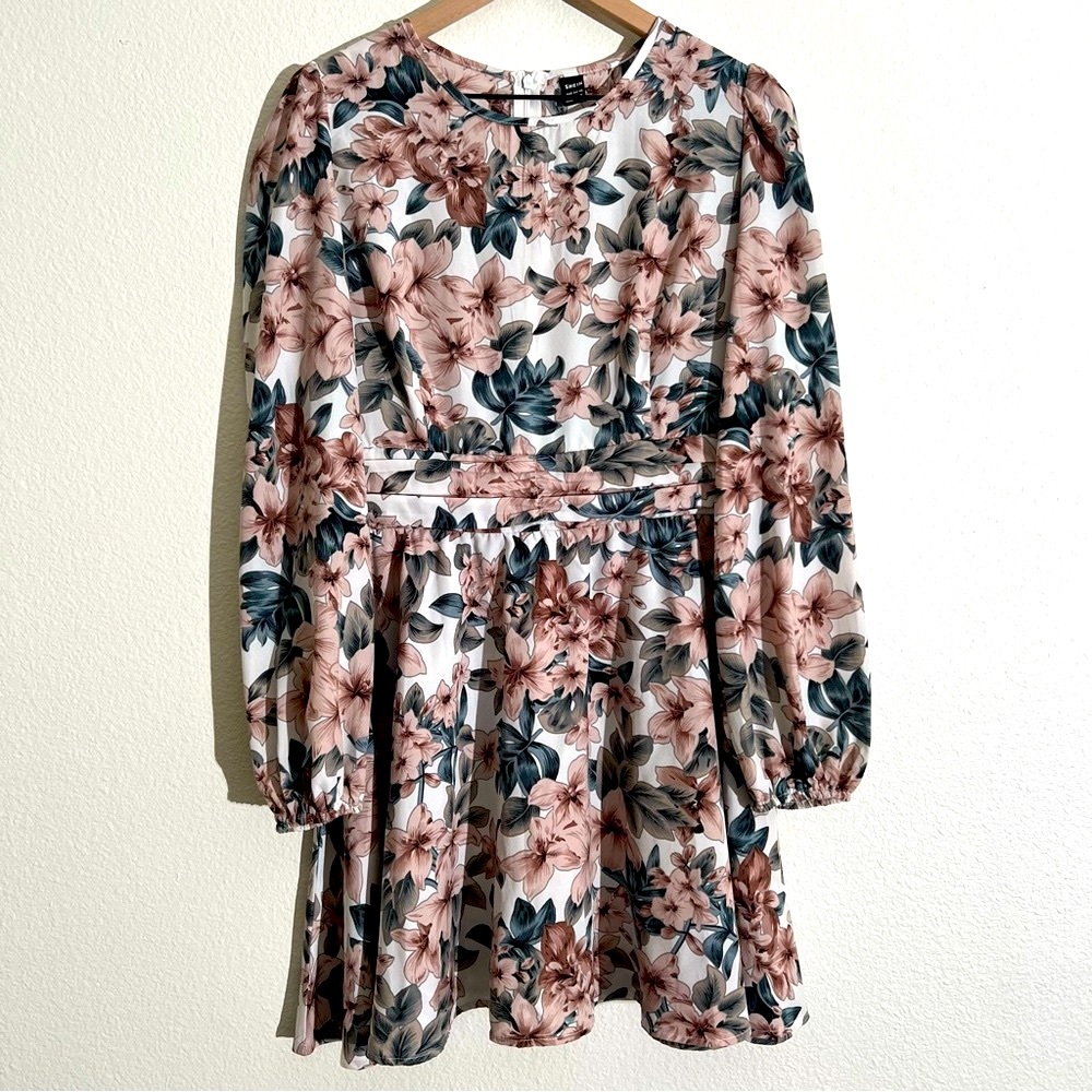 Floral Cottagecore Long Sleeve Dress, Shein, Size M - Picture 1 of 9